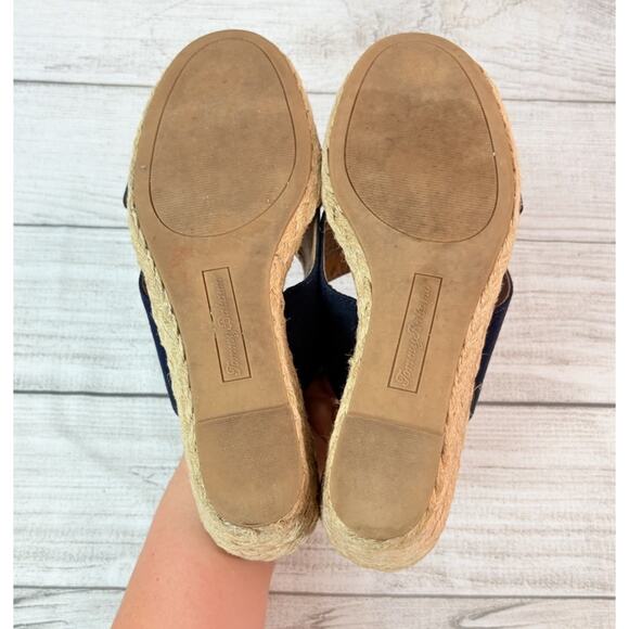 Tommy Bahama Women's Stacey Espadrille Wedge Sandal Navy Blue Size 10 - Picture 7 of 8
